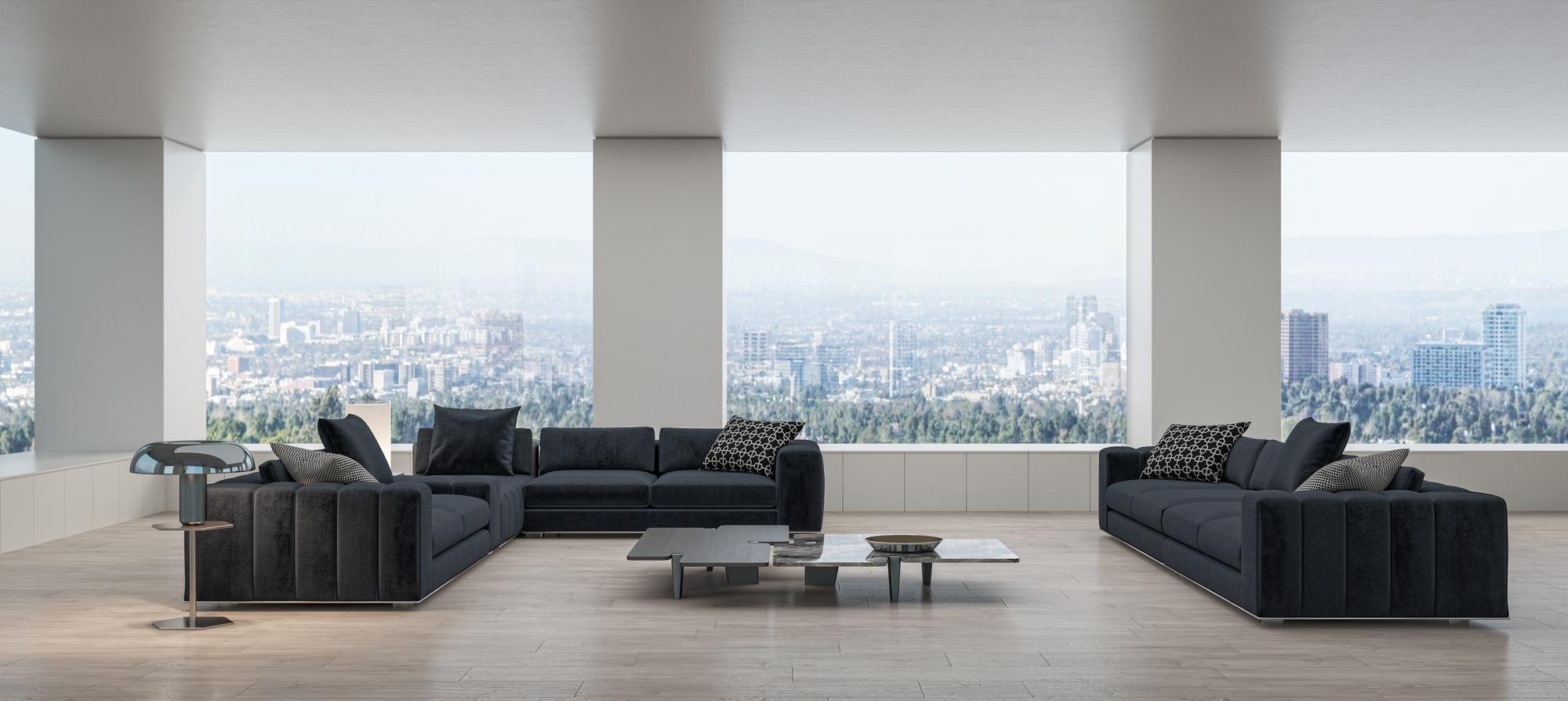 Apartament modern cu vedere urbană